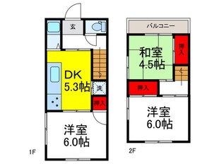 花屋敷1-34-13戸建の物件間取画像